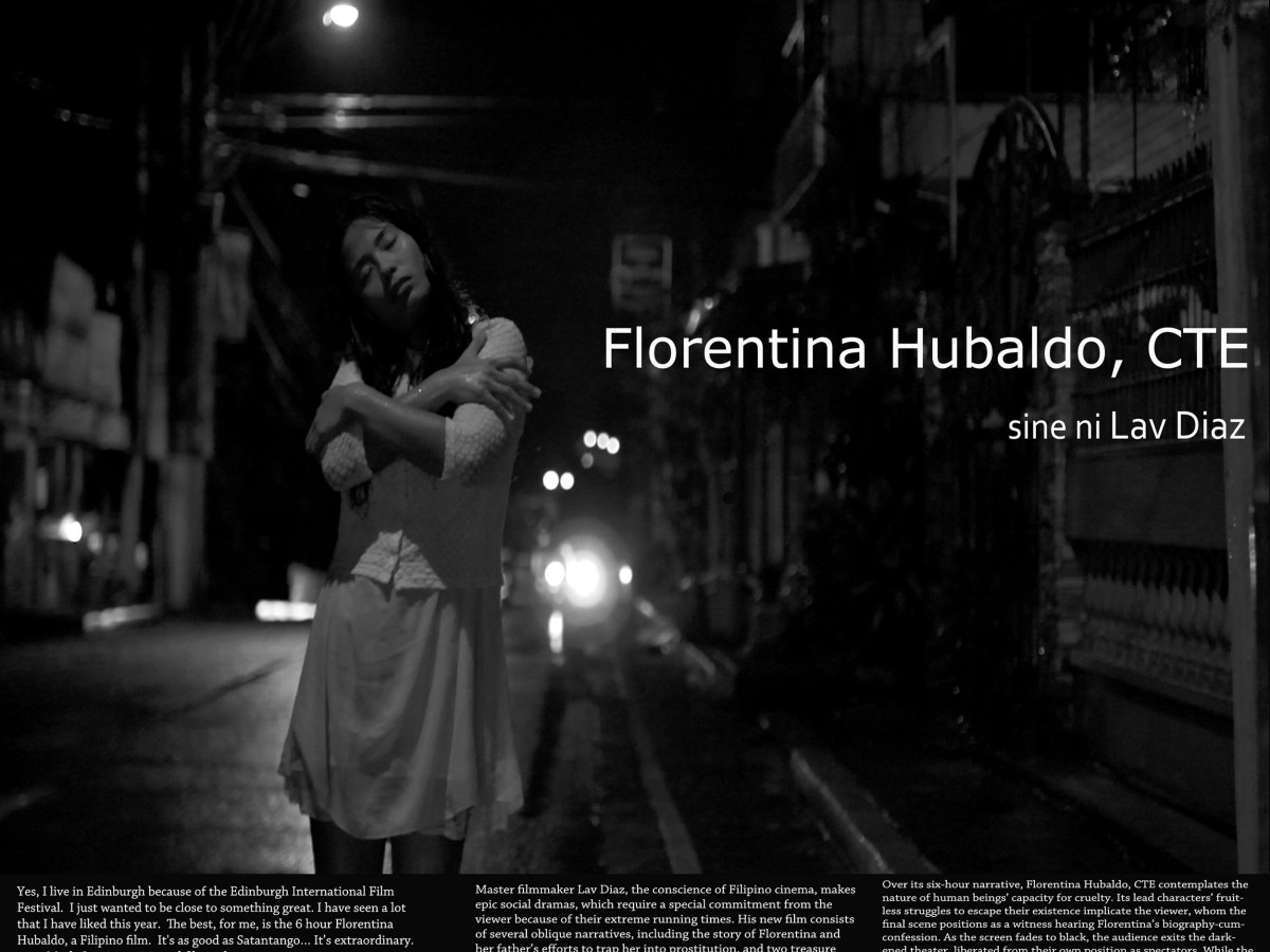 &laquo;&nbsp;Florentina Hubaldo, CTE&nbsp;&raquo; réalisé par Lav Diaz :&nbsp;Critique