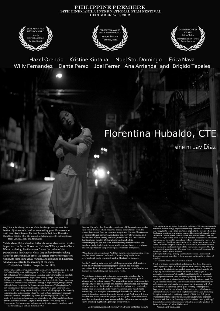 &laquo;&nbsp;Florentina Hubaldo, CTE&nbsp;&raquo; réalisé par Lav Diaz :&nbsp;Critique